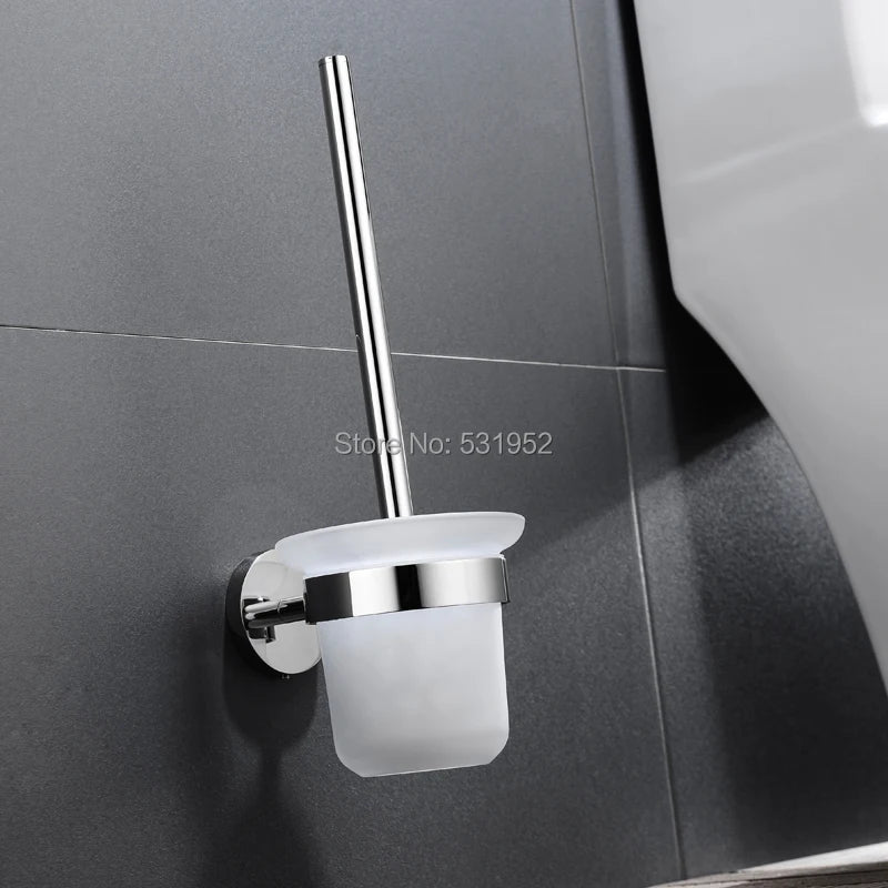 Bathroom Accessories Towel Rack Shelf Paper Holder Stainless Steel Toilet Brush Holder Hand Towel Ring Robe Hook Hanger Chrome