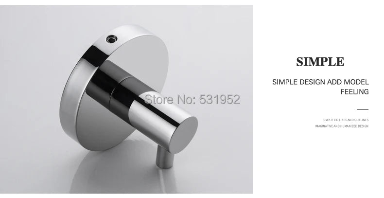 Bathroom Accessories Towel Rack Shelf Paper Holder Stainless Steel Toilet Brush Holder Hand Towel Ring Robe Hook Hanger Chrome