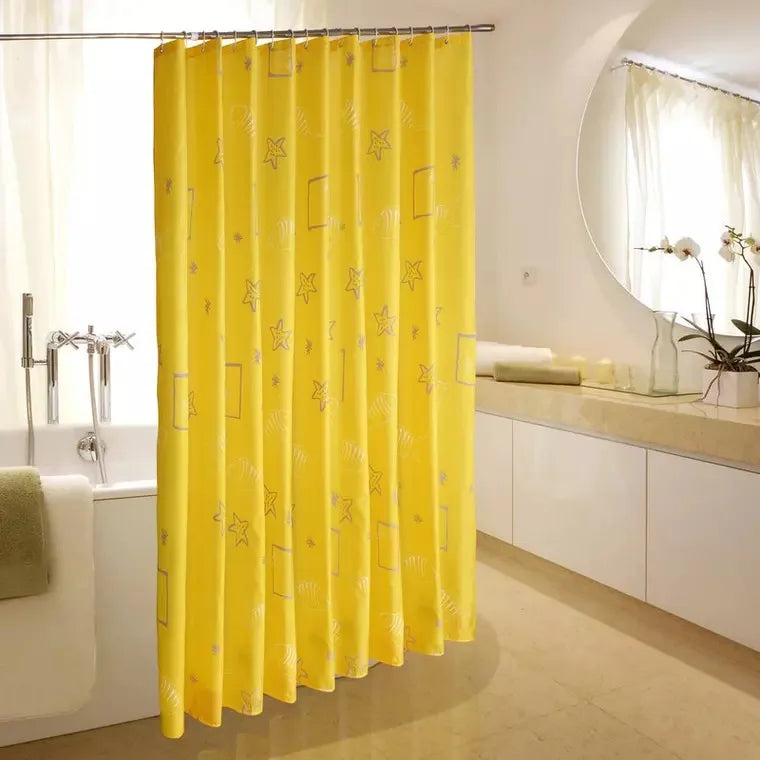 Hot Sale 100% Waterproof Polyester Shower Curtain with Custom Design