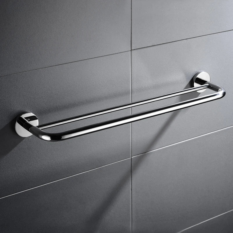 24" Double Towel Bars Stainless Steel 304 Towel Rack Wall Mounted Towel Holder 60CM Towel Rail