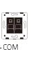 Livolo Luxury White Pearl Crystal Glass, EU standard, Single Glass Panel For 2 Gang  Wall Touch Switch,VL-C7-C2-11 (7 Colors)
