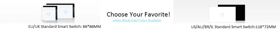 2 Gang 2 Way US/AU Standard Wallpad Touch Screen Light Switch Gold Crystal Glass Touch Double Control Smart Wall Switch 2 Gang