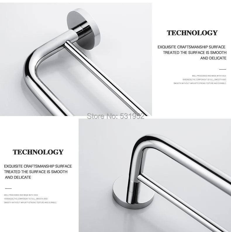 Bathroom Accessories Towel Rack Shelf Paper Holder Stainless Steel Toilet Brush Holder Hand Towel Ring Robe Hook Hanger Chrome