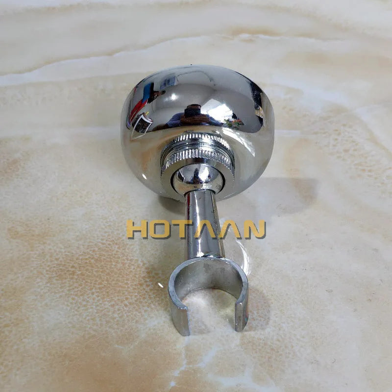 Solid Zinc Alloy  Made Chrome Wall Mounted Hand Shower Holder Hook Pedestal Bracket In Wall Shower Accessories Bathroom Fitting