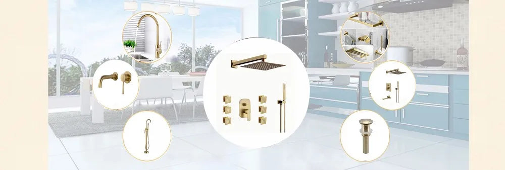 Bathroom Product Shower Accessories Set Stainless Steel
