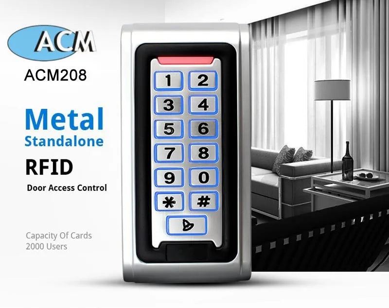 Metal Access Control System Keypad Proximity Entry Door Lock Entry System for Home Office