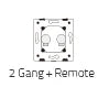 Livolo Luxury White Pearl Crystal Glass, EU standard, Single Glass Panel For 2 Gang  Wall Touch Switch,VL-C7-C2-11 (7 Colors)