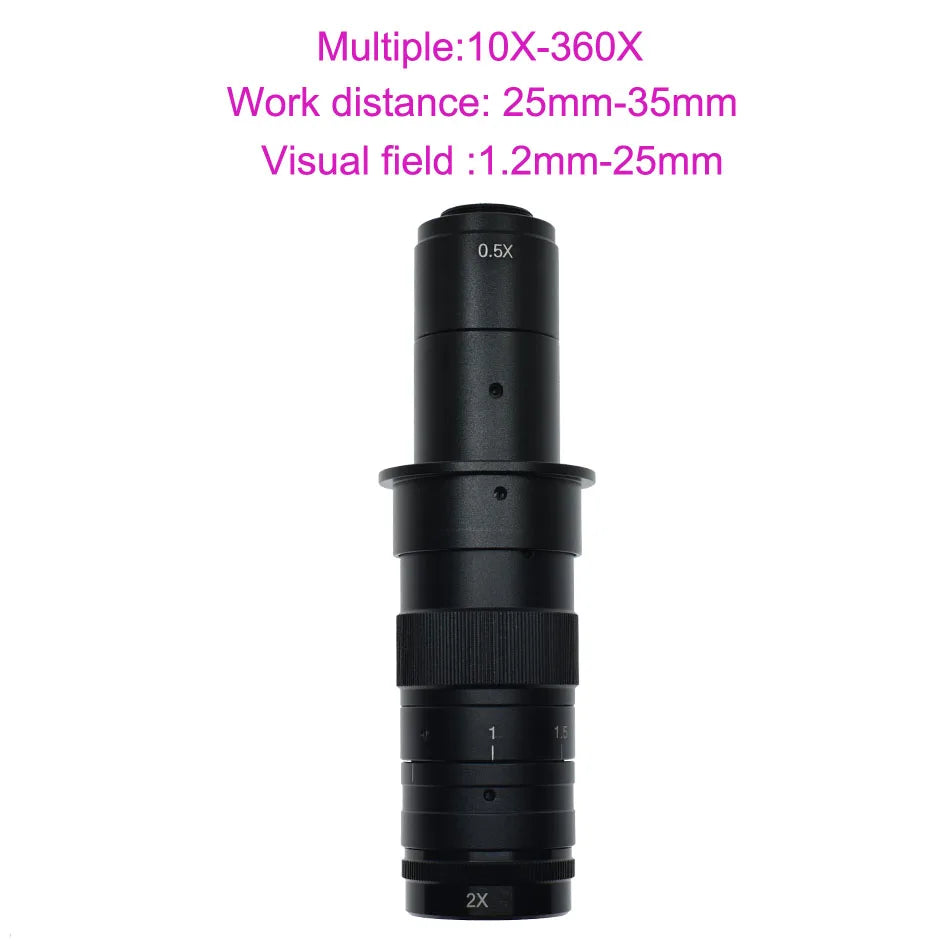 Full HD 48MP 4K 30FPS Industry Video Microscope Camera HDMI-compatible USB Simultaneous Output Magnifier Chip Phone Repair