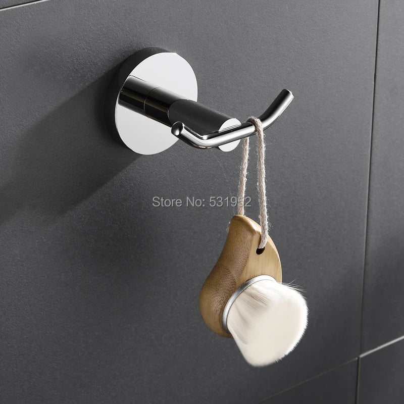 Bathroom Accessories Towel Rack Shelf Paper Holder Stainless Steel Toilet Brush Holder Hand Towel Ring Robe Hook Hanger Chrome