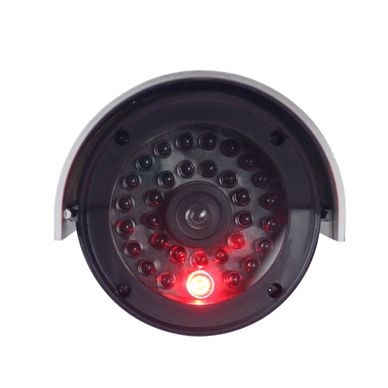 Dummy Security Camera Waterproof Silver Metal Fake Camera Two AA Battery LED IR Led Dome CCTV Camera Surveillance Camera