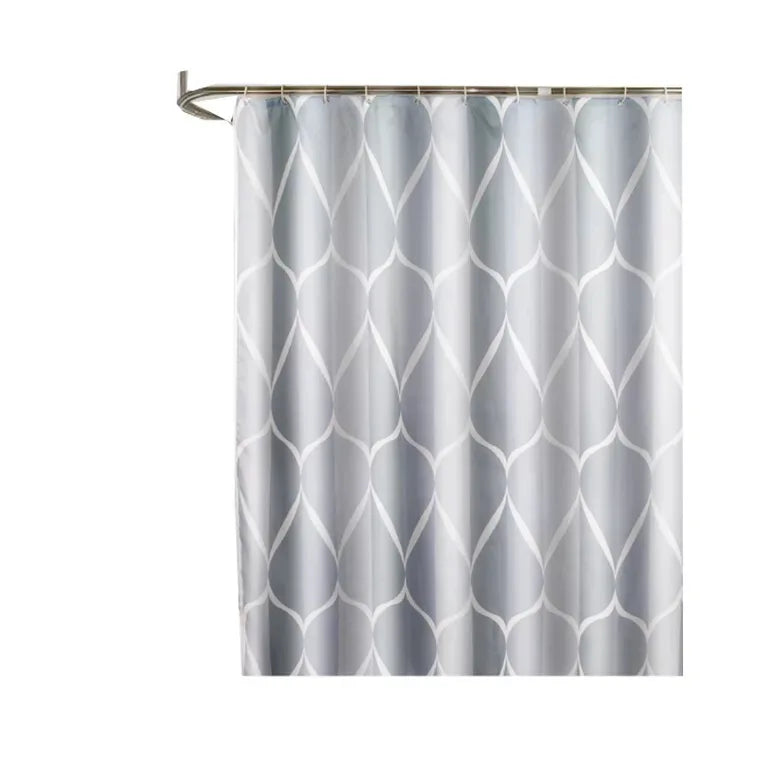 Hot Sale 100% Waterproof Polyester Shower Curtain with Custom Design
