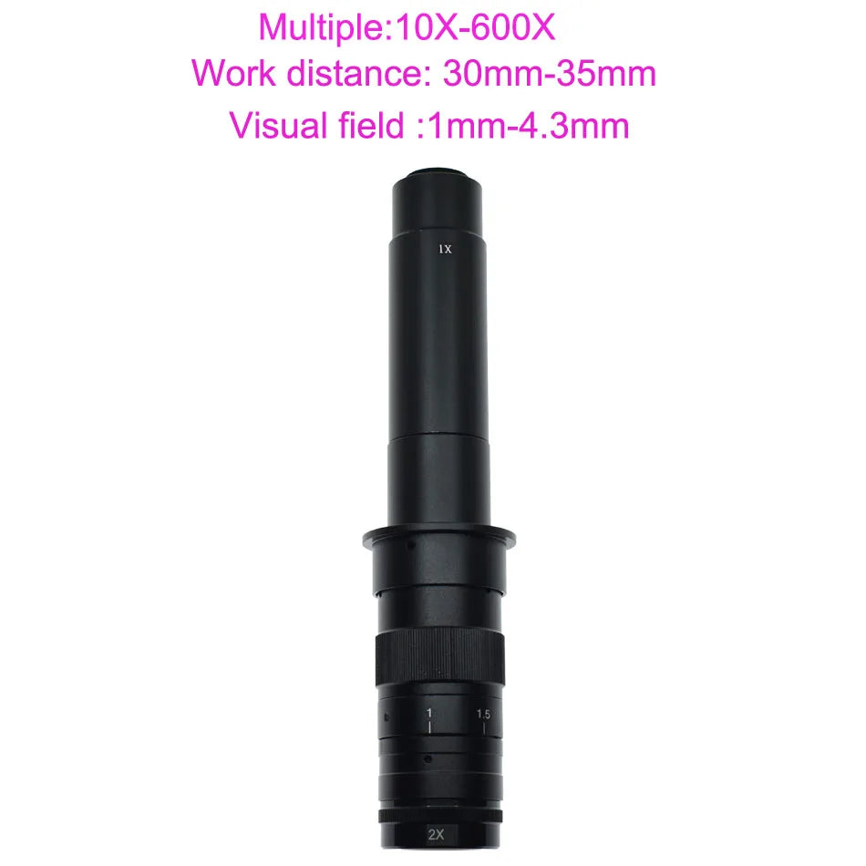 Full HD 48MP 4K 30FPS Industry Video Microscope Camera HDMI-compatible USB Simultaneous Output Magnifier Chip Phone Repair