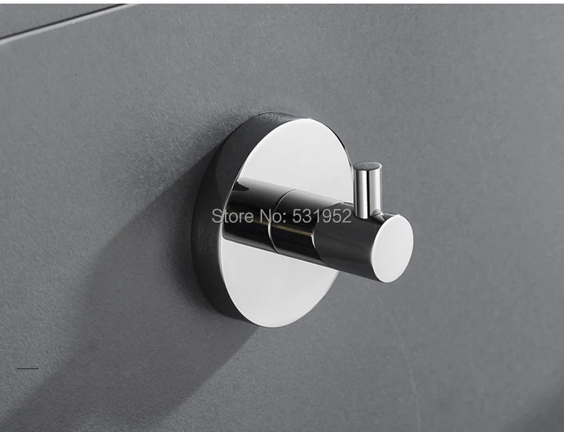 Bathroom Accessories Towel Rack Shelf Paper Holder Stainless Steel Toilet Brush Holder Hand Towel Ring Robe Hook Hanger Chrome