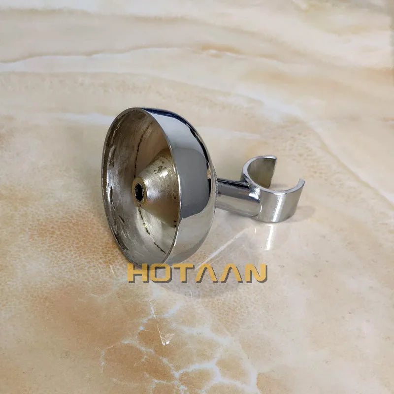 Solid Zinc Alloy  Made Chrome Wall Mounted Hand Shower Holder Hook Pedestal Bracket In Wall Shower Accessories Bathroom Fitting