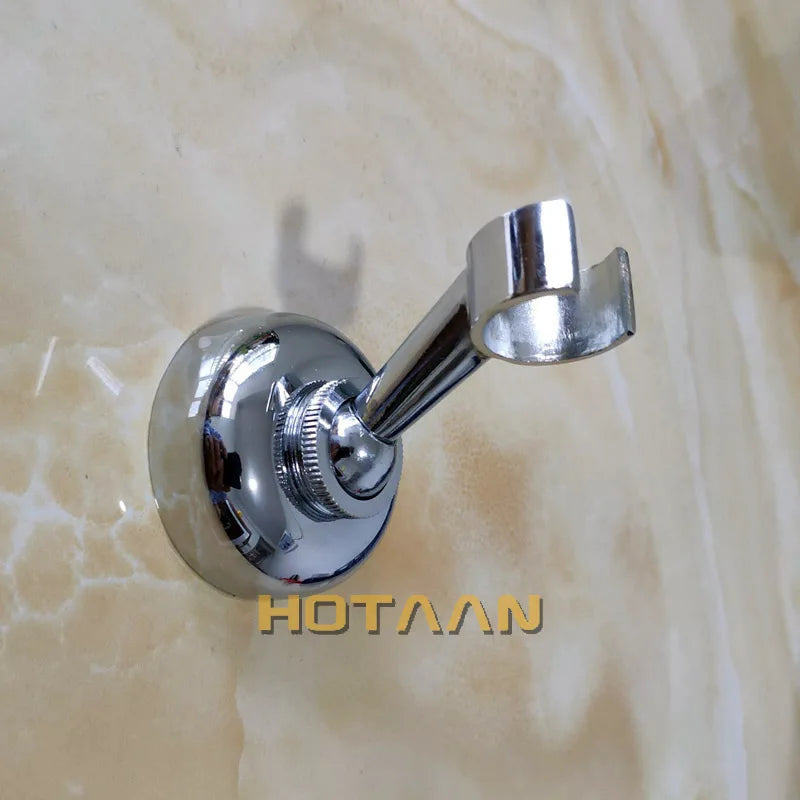 Solid Zinc Alloy  Made Chrome Wall Mounted Hand Shower Holder Hook Pedestal Bracket In Wall Shower Accessories Bathroom Fitting