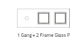 Livolo Luxury White Pearl Crystal Glass, EU standard, Single Glass Panel For 2 Gang  Wall Touch Switch,VL-C7-C2-11 (7 Colors)
