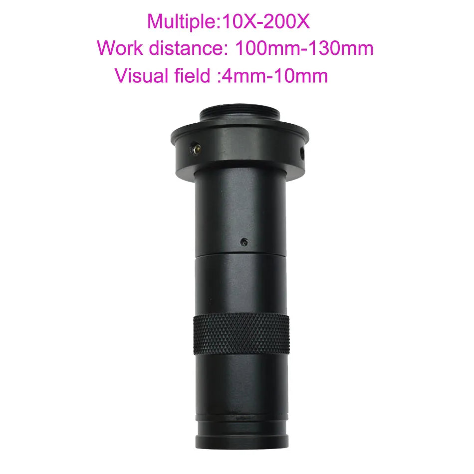 Full HD 48MP 4K 30FPS Industry Video Microscope Camera HDMI-compatible USB Simultaneous Output Magnifier Chip Phone Repair