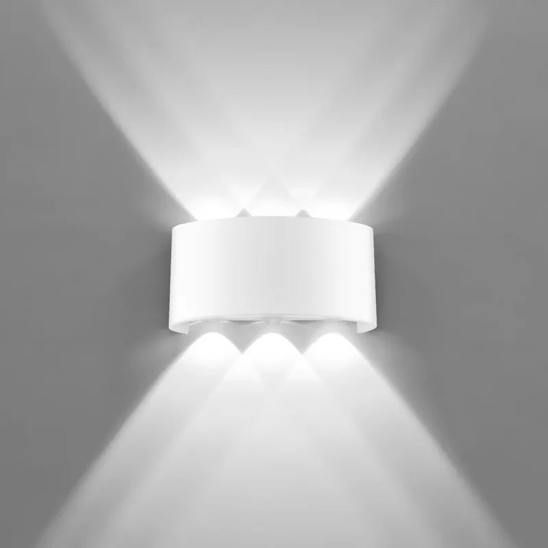 LED Wall Light 2W 6W 8W Waterproof Outdoor Wall Lamp Garden Porch Light Decor for Bathroom Bedroom Living Room AC85-265V
