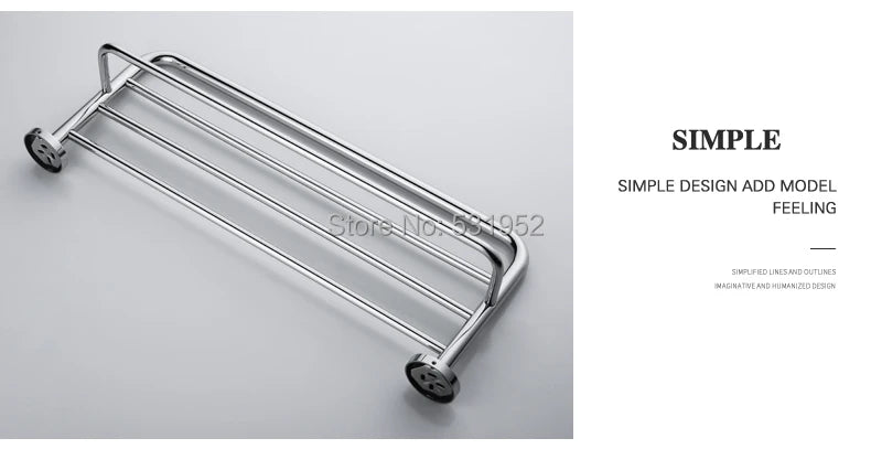 Bathroom Accessories Towel Rack Shelf Paper Holder Stainless Steel Toilet Brush Holder Hand Towel Ring Robe Hook Hanger Chrome