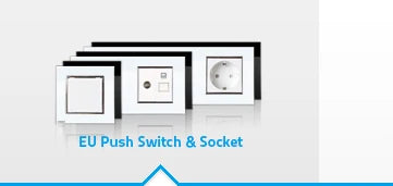 Livolo Luxury White Pearl Crystal Glass, EU standard, Single Glass Panel For 2 Gang  Wall Touch Switch,VL-C7-C2-11 (7 Colors)