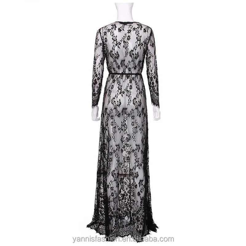 Maternity Photography Prop Maxi Gown Pregnant Women Cloth Pajamas Lace Nightgown Dress Fancy Baby Shower Dress Plus Size 3xl 4xl