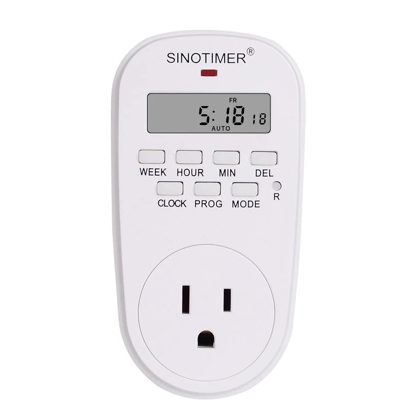 EU Plug Outlet Electric Digital Socket with Timer Socket Timer Plug 220V Time Control 7 Days Programmable Timer Switch Countdown