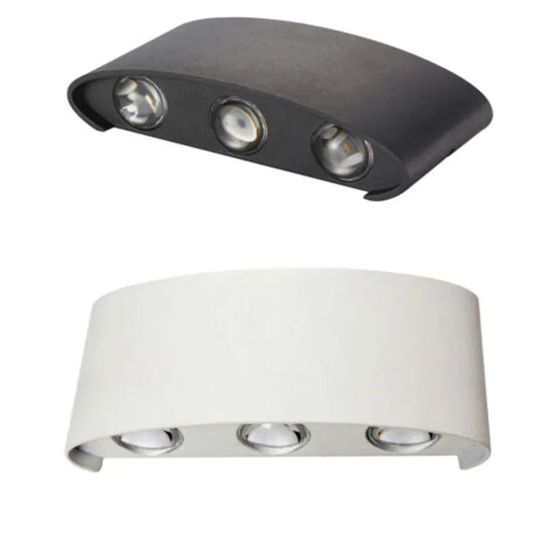 Nordic Wall Lamp Led Aluminum Outdoor Indoor Ip65 Up Down White Black Modern For Home Stairs Bedroom Bedside Bathroom Light