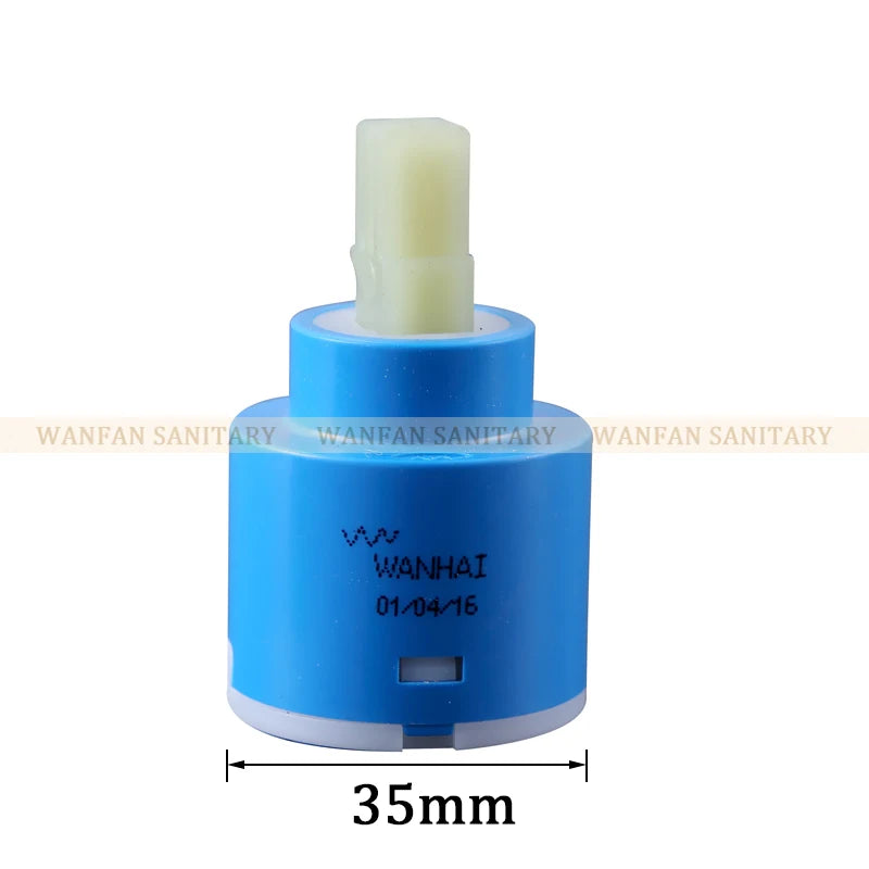Promotion 35mm / 40mm Ceramic Cartridge Faucet Cartridge Mixer Low Torque Faucet Accessories Rotation Flat Base 7138