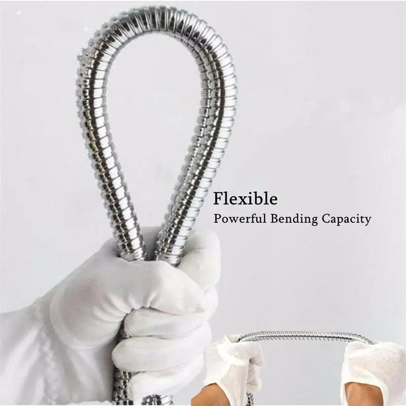 Black 1.5m/ 2m /3m G1/2 Inch High Quality Flexible Shower Hose Stainless Steel Chrome Bathroom Water Head Shower Extension Pipe