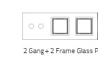 Livolo Luxury White Pearl Crystal Glass, EU standard, Single Glass Panel For 2 Gang  Wall Touch Switch,VL-C7-C2-11 (7 Colors)