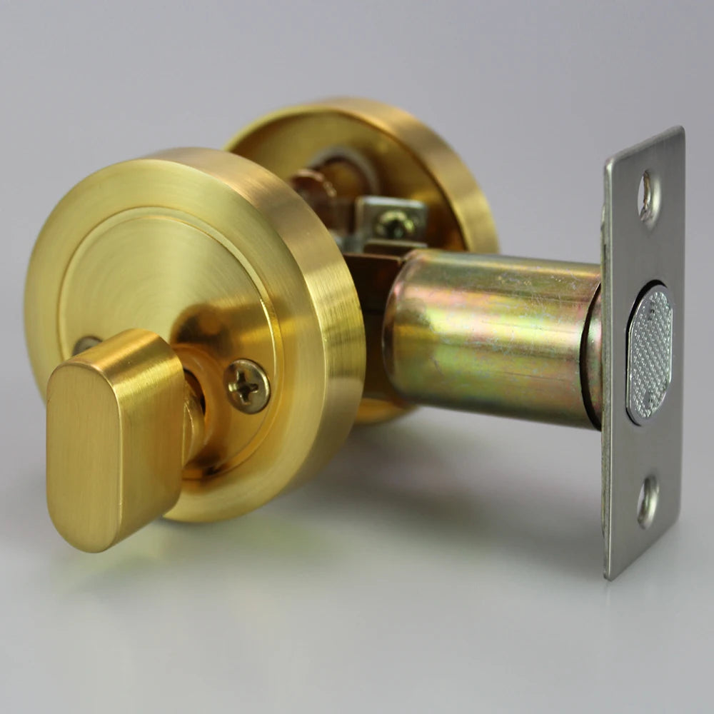Brighten Gold Invisible Door Dumb Lock Access Door Lock Single Tongue Without Handle Lock