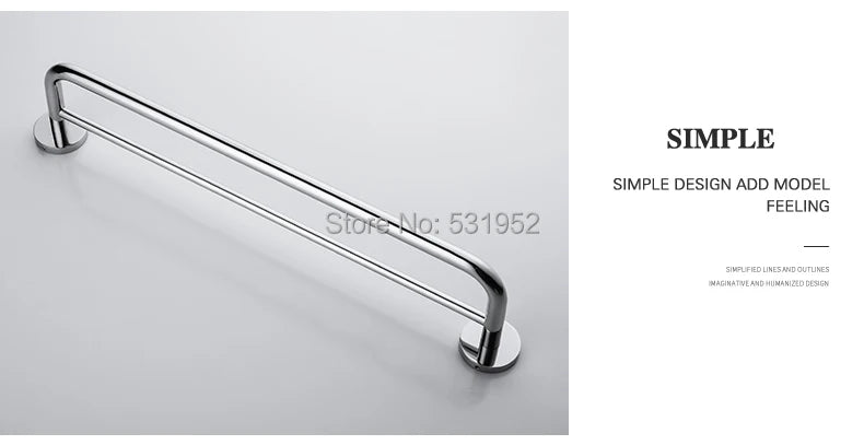 Bathroom Accessories Towel Rack Shelf Paper Holder Stainless Steel Toilet Brush Holder Hand Towel Ring Robe Hook Hanger Chrome