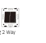 Livolo Luxury White Pearl Crystal Glass, EU standard, Single Glass Panel For 2 Gang  Wall Touch Switch,VL-C7-C2-11 (7 Colors)