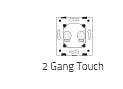 Livolo Luxury White Pearl Crystal Glass, EU standard, Single Glass Panel For 2 Gang  Wall Touch Switch,VL-C7-C2-11 (7 Colors)