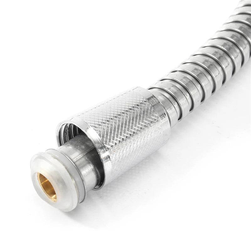 Black 1.5m/ 2m /3m G1/2 Inch High Quality Flexible Shower Hose Stainless Steel Chrome Bathroom Water Head Shower Extension Pipe