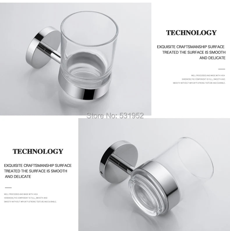 Bathroom Accessories Towel Rack Shelf Paper Holder Stainless Steel Toilet Brush Holder Hand Towel Ring Robe Hook Hanger Chrome