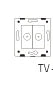 Livolo Luxury White Pearl Crystal Glass, EU standard, Single Glass Panel For 2 Gang  Wall Touch Switch,VL-C7-C2-11 (7 Colors)
