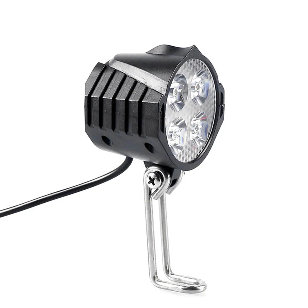 Electric Bicycle Light/ebike Light 12W 36V 48V with Horn Switch Waterproof Flashlight