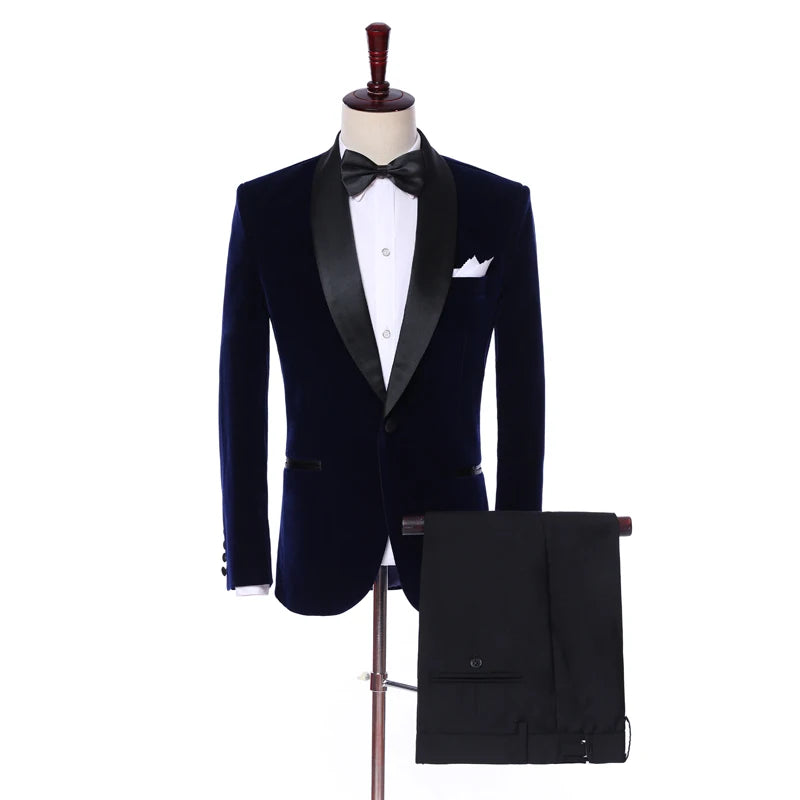 2024 New Arrival l Long Coat Designs Chinese Red Men Suit Gentle Men Tuxedo Prom Blazer Custom 3 Pieces (Jacket+vest+Pants)