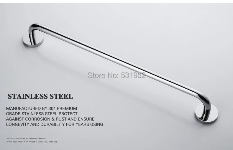 Bathroom Accessories Towel Rack Shelf Paper Holder Stainless Steel Toilet Brush Holder Hand Towel Ring Robe Hook Hanger Chrome