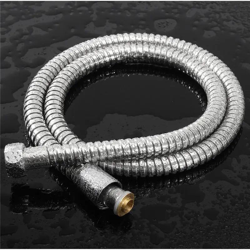 Black 1.5m/ 2m /3m G1/2 Inch High Quality Flexible Shower Hose Stainless Steel Chrome Bathroom Water Head Shower Extension Pipe
