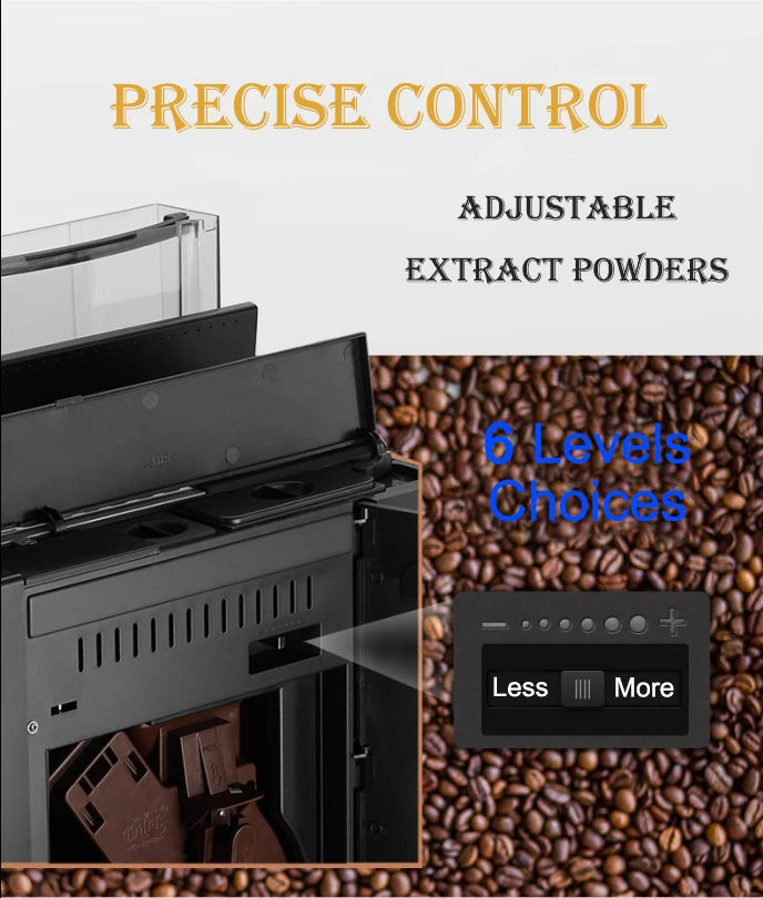 3.5' Touch Screen Italy Designed Full Automatic Coffee Machine