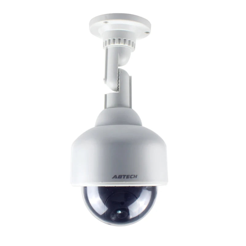 Creative White Dummy High Speed Spherical Camera Flashing LED Fake Dome Camera CCTV Surveillance Security System Indoor Outdoor