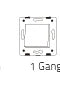 Livolo Luxury White Pearl Crystal Glass, EU standard, Single Glass Panel For 2 Gang  Wall Touch Switch,VL-C7-C2-11 (7 Colors)