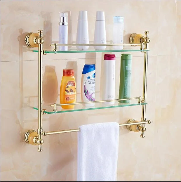 New brass and Jade Gold Bathroom Accessories Set,Paper Holder,Towel Bar,Soap basket,towel rack,towel ring, bathroom Hardware set