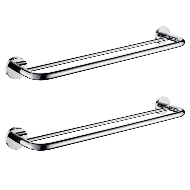 24" Double Towel Bars Stainless Steel 304 Towel Rack Wall Mounted Towel Holder 60CM Towel Rail