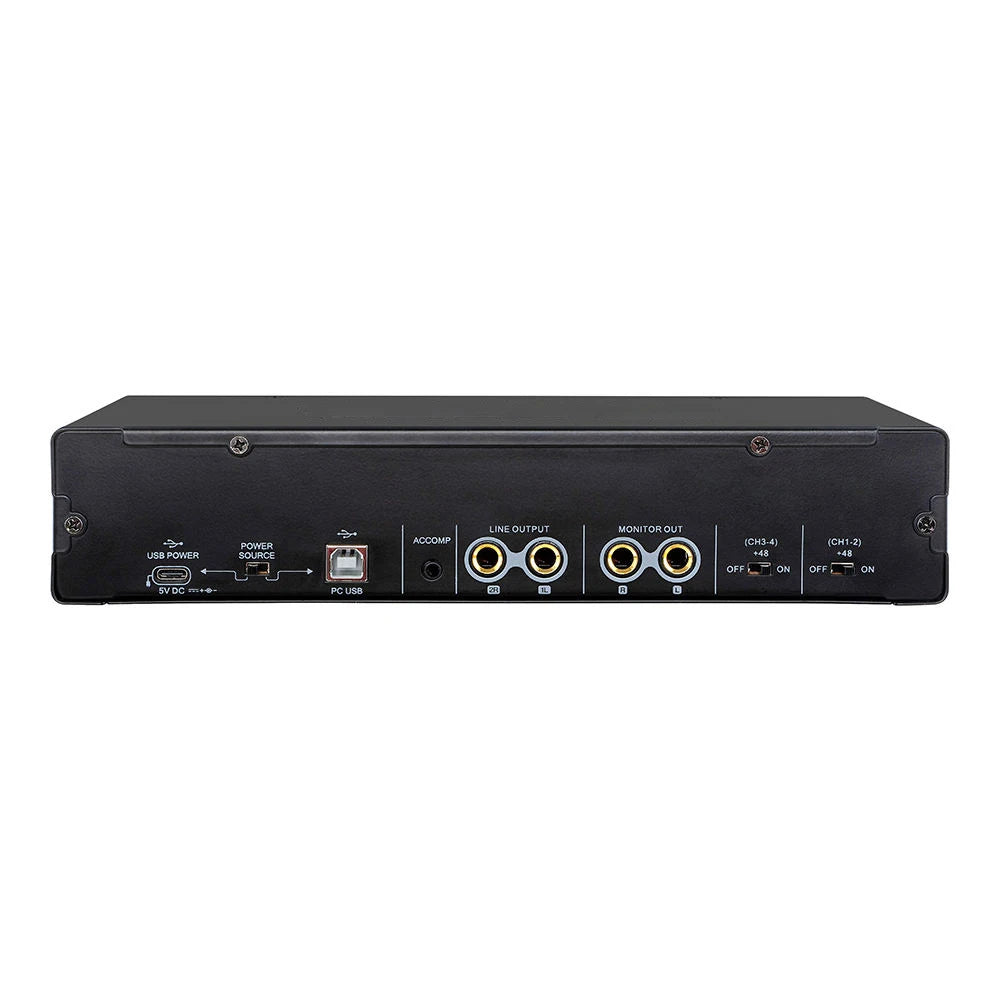 2023 Xtuga E-44 New Upgrade 24Bit 192KHz 4 Input 4 Output Sound Card Carte Son USB Interfaz De Audio Interface