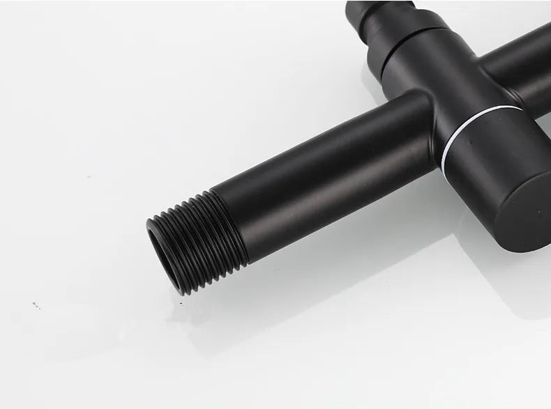 Washing machine faucet Bidet Faucet Stainless Steel Bathroom faucet tap Single Cold garden Faucet Black outdoor mixer Small Tap