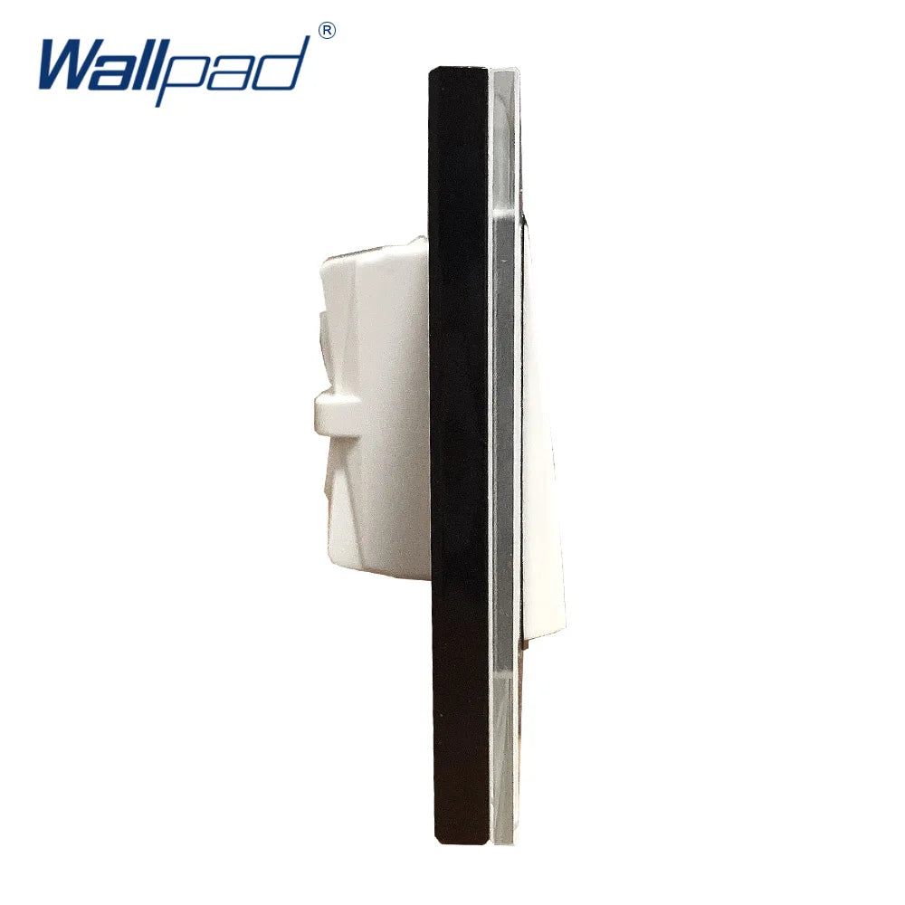 Doorbell Reset Wall light Switch Wallpad Tempered Glass Panel Push Button 118*75mm 16A AC 110-250V