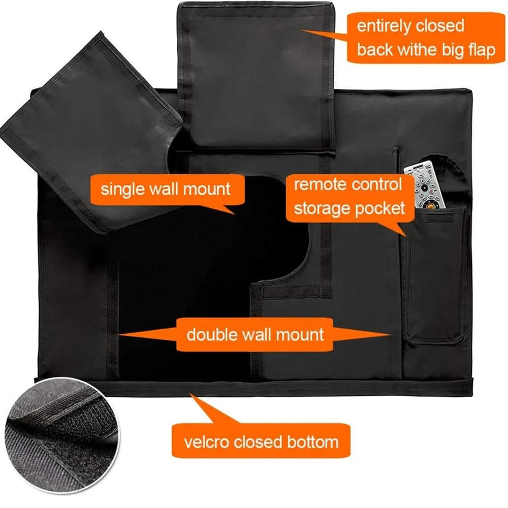 Outdoor TV Cover 22'' To 70'' Inch Weatherproof and Waterproof  TV Screen for Outside TV Enclosure Moving TV Display Protectors